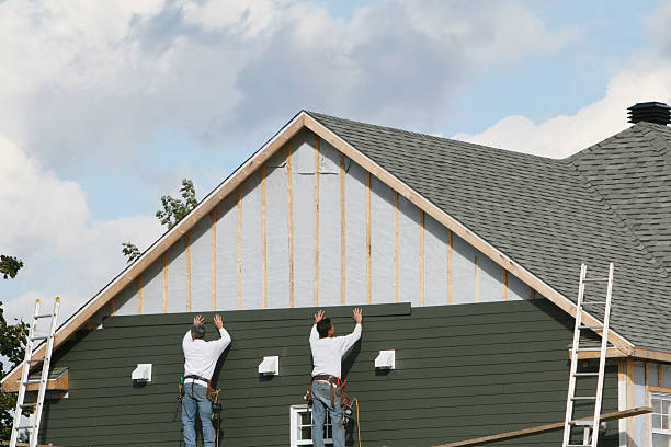 Professional Siding Replacement technician working in Hurdle Mills, NC